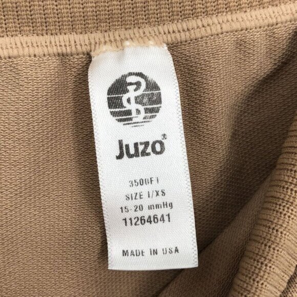 Juzo Women's 3500 Dynamic Biker Shorts Size XS Beige Compression 15-20 mmHg - Picture 4 of 7